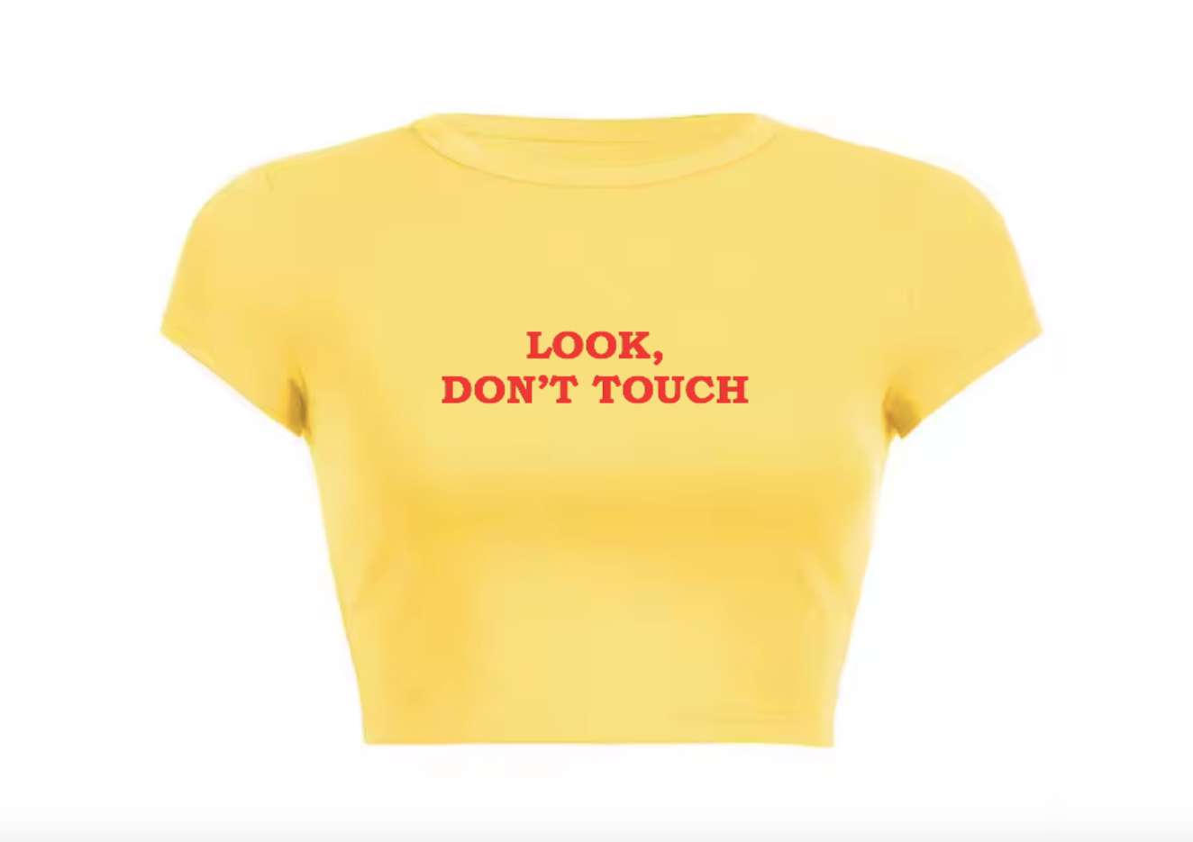Look Don't Touch Crop Top
