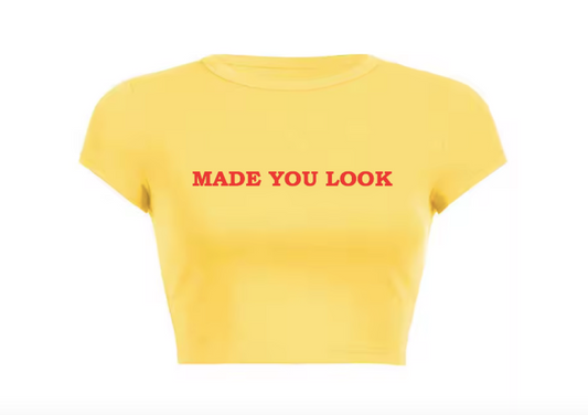 Made You Look Crop Top